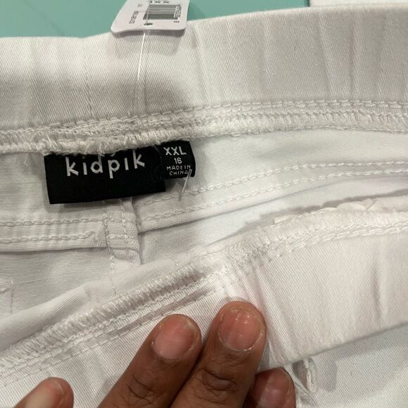 Girl’s stretch drawstring distressed pants - Picture 5 of 6